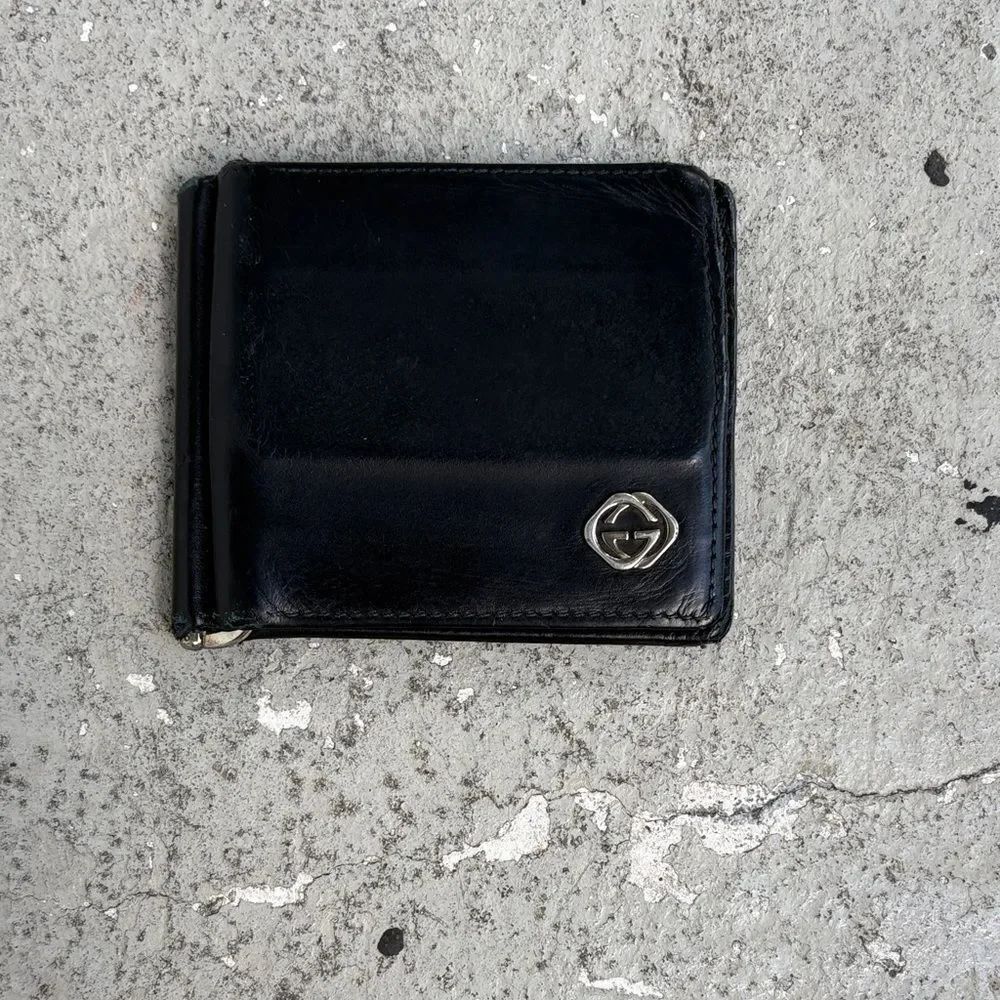 Vintage Gucci folding money clip wallet